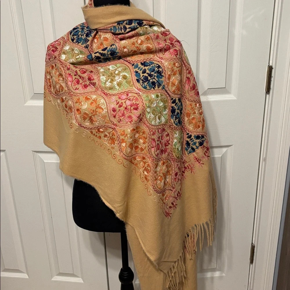 Jessica McClintock Embroidered Shawl